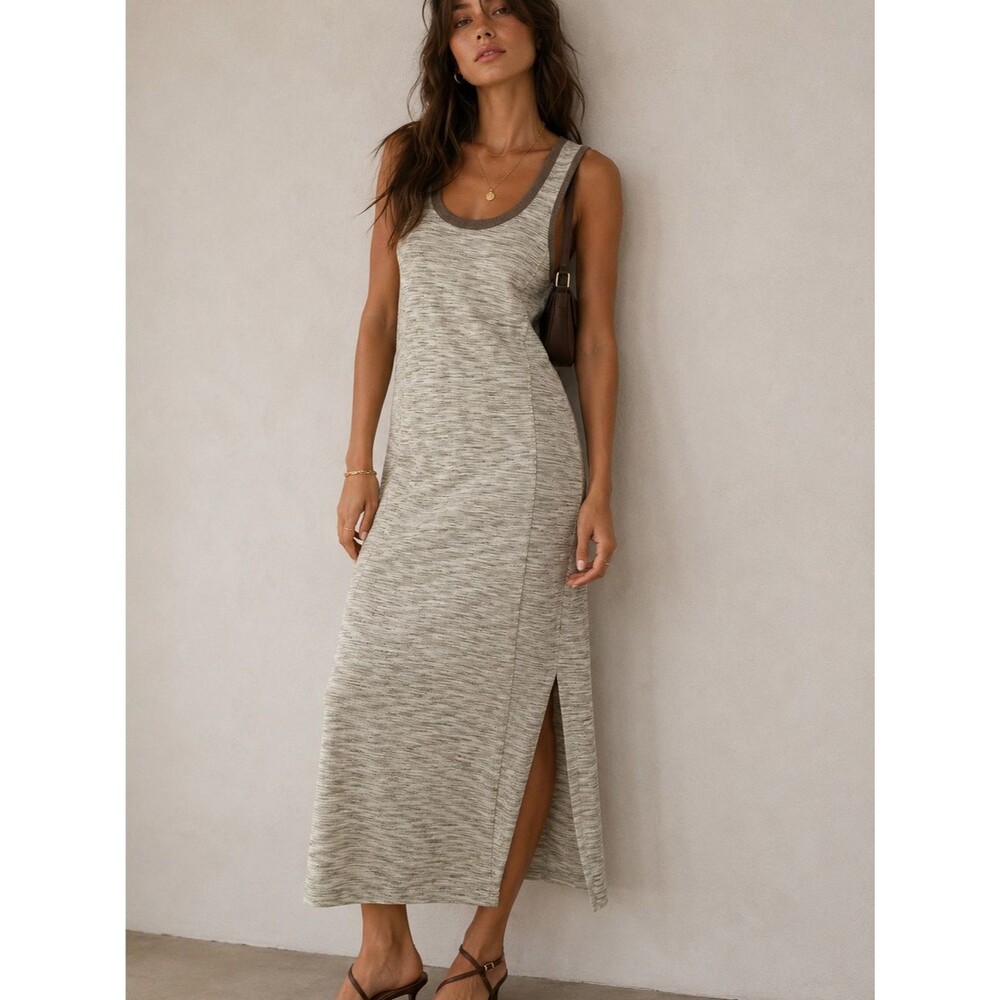 NWT Hem & Thread Waffle Knit Midi Tank Dress - Size Small